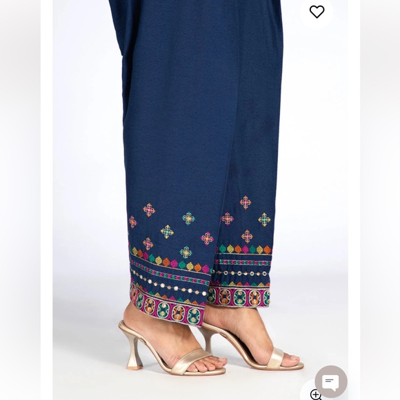 Pakistani/Indain CHINYERE embroidered shalwar - Picture 3 of 5